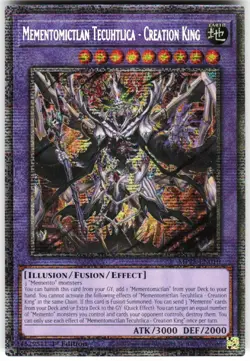 Mementomictlan Tecuhtlica - Creation King MP25-EN010 Yugioh TCG Starlight Rare - Image 1
