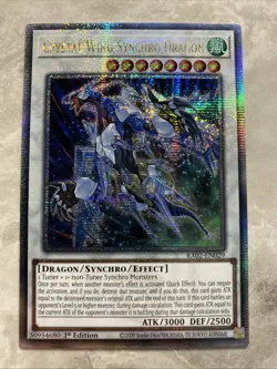 Yugioh - Crystal Wing Synchro Dragon - RA02-EN029 - Quarter Century Rare 1st - B - Image 1