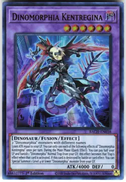 Dinomorphia Kentregina BACH-EN038 Yugioh TCG Ultra Rare VLP - Image 1