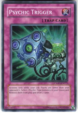 Psychic Trigger CSOC-EN073 Yugioh TCG Super Rare NM - Image 1