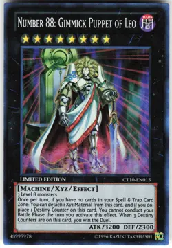 Number 88: Gimmick Puppet of Leo CT10-EN013 Yugioh TCG Super Rare LP - Image 1