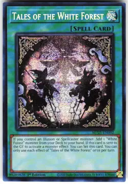 Tales of the White Forest MP25-EN092 Yugioh TCG Prismatic Secret Rare NM - Image 1