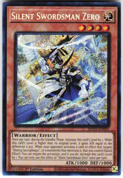 Silent Swordsman Zero MP25-EN059 Yugioh TCG Prismatic Secret Rare NM - Image 1