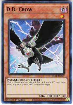D.D. Crow (UR) RA02-EN002 Yugioh TCG Ultra Rare NM - Image 1