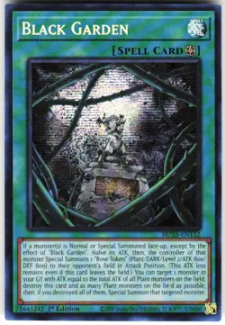 Black Garden MP25-EN132 Yugioh TCG Prismatic Secret Rare NM - Image 1