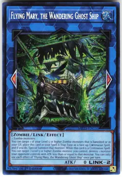 Flying Mary, the Wandering Ghost Ship MP25-EN110 Yugioh Prismatic Secret Rare - Image 1