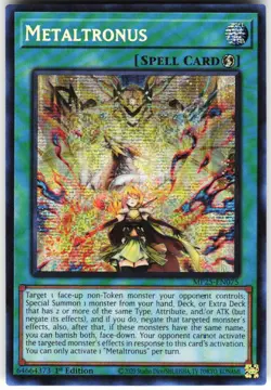 Metaltronus MP25-EN075 Yugioh TCG Prismatic Secret Rare NM - Image 1
