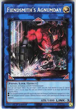 Fiendsmith's Agnumday MP25-EN109 Yugioh TCG Prismatic Secret Rare NM - Image 1