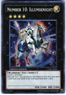 Number 10: Illumiknight CT08-EN004 Yugioh TCG Secret Rare MP - Image 1