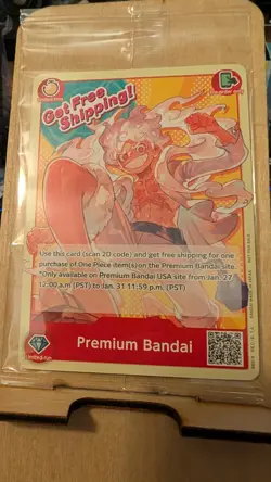 ONE PIECE CARD GAME MONKEY.D.LUFFY PREMIUM BANDAI CARD GAMES FEST 23-24 Sealed - Image 1
