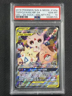 Pokemon Cards PSA 10 Togepi Cleffa Igglybuff Gx Tag Team S&M Promo 20th 143a/236 - Image 1