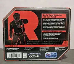 Pokemon TCG Destined Rivals Team Rocket Tin Nidoking Factory Sealed - Image 2