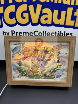 2025 IN STOCK Pokemon HangZhou Masters Paper Sculpture Lamp Pikachu& Sylveon&Mew - Image 1