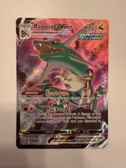 Pokemon Rayquaza VMAX TG20/TG30 Sword & Shield Silver Tempest Trainer Gallery NM - Image 1