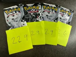Pokemon White Flare/Black Bolt HEAVY Pack Set 22.9, 22.9, 22.9(Rounds Up), 22.6! - Image 1