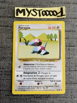 Carte Pokemon Porygon 39/102 Set De Base Wizard Francais Occasion - Image 1