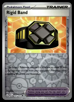 RIGID BAND [FOIL] - 165/165 - POKEMON 151 MEW-EN REVERSE ENGLISH - NM - Image 1