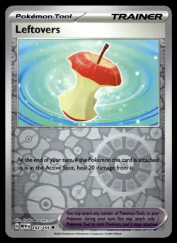 LEFTOVERS [FOIL] - 163/165 - POKEMON 151 MEW-EN REVERSE ENGLISH - NM - Image 1
