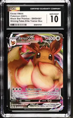 CGC 10 Eevee VMAX SWSH087 Black Star Promos Sword & Shield Pokemon - Image 1