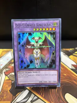 Yu-Gi-Oh! D/D/D Oracle King d'Arc Unlimited OP19-EN010 Super Rare NM/LP x1 - Image 1