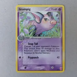 Grumpig 3/12 EX Trainer Kit 2 Plusle & Minun Nintendo Pokemon Card - Image 1