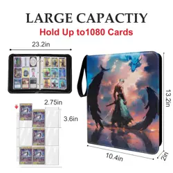 Trading Card Binder for One Piece Zoro Cards 9 Pocket 60 Sleeves up to 1080 Card - Image 3