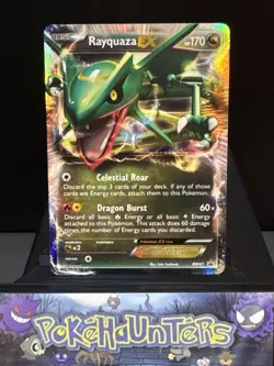 Pokemon Card Rayquaza EX BW47 Black Star Promo Holo Half Art Light Play - Image 1
