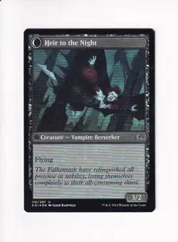 Vintage Magic The Gathering MTG FOIL 2016 HEIR OF FALKENRATH 116/297 (Sh) - Image 2
