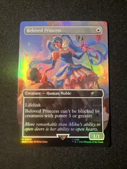 Beloved Princess (Rainbow Foil) Secret Lair Drop Foil NM MTG Hatsune Miku - Image 1