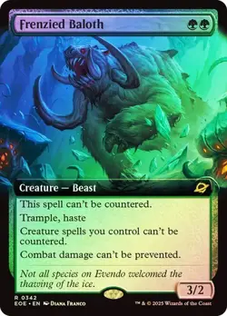 MTG - Frenzied Baloth - Extended Art - Foil - Edge of Eternities - Magic - Image 1