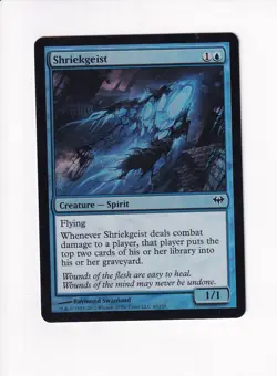 Vintage Magic The Gathering MTG FOIL 2012 SHRIEKGEIST 49/158 (Sh) - Image 1