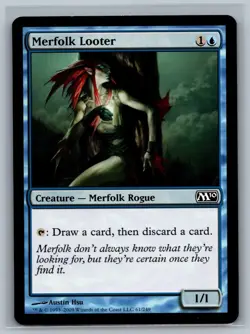 MTG Magic 2010 4x Merfolk Looter #61/249 TCG CCG M10 Playset - Image 1