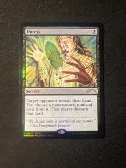 Magic MTG Media Promos Duress (Graphic Novel Insert) #0007 Promo Foil MTG NM - Image 1