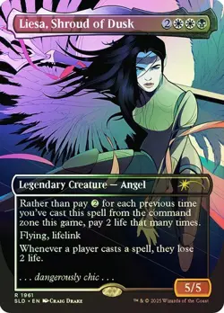 MTG - Liesa, Shroud of Dusk - Rainbow Foil - Secret Lair - Magic the Gathering - Image 1
