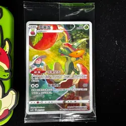 Pokemon Chinese CSGC-001 Flapple Promo + Holder Sleeve Eevee Display Frame - Image 3