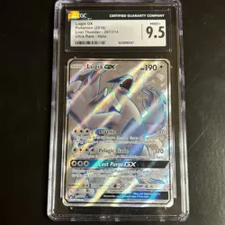 Pokemon Lugia GX Full Art TCG 207/214 SM Lost Thunder CGC 9.5 Mint+ - Image 1