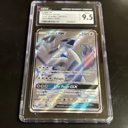Pokemon Lugia GX Full Art TCG 207/214 SM Lost Thunder CGC 9.5 Mint+ - Image 2
