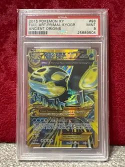 Pokemon TCG Primal Kyocera Full Art, XY Ancient Origins PSA 9 **OLD CERT.** - Image 1