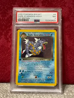 Pokemon TCG Dark Gyarados - Holo 1st Edition #8, Team Rocket PSA 7 - Image 1