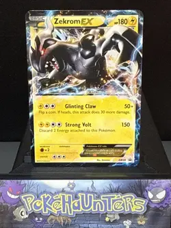 Pokemon Card Zekrom EX BW38 Rare Black White Black Star Promo Light Play - Image 1