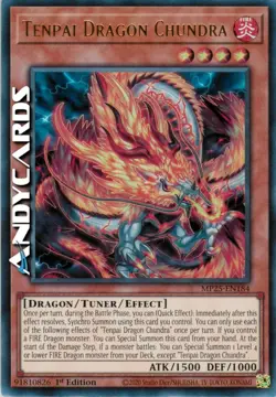 TENPAI DRAGON CHUNDRA (Tenpai Drago Chundra) Ultra R • MP25 EN184 • 1Ed • Yugioh - Image 1