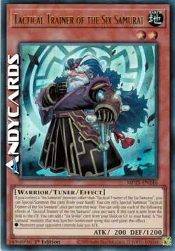 TACTICAL TRAINER OF THE SIX SAMURAI • Ultra R • MP25 EN246 • 1Ed • Yugioh! - Image 1