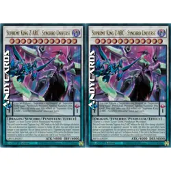 SUPREME KING Z-ARC - SYNCHRO UNIVERSE 2x • Ultra R • MP25 EN207 • 1Ed • Yugioh! - Image 1