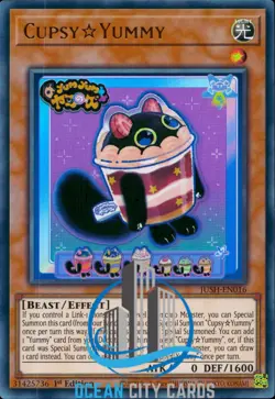 Yugioh JUSH-EN016 Cupsy☆Yummy Ultra Rare 1st Edition - Image 5