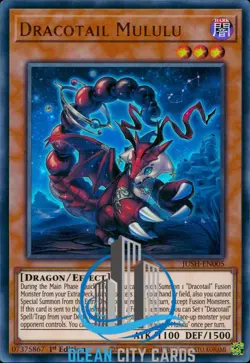 Yugioh Dracotail Mululu Ultra Rare JUSH-EN005 1st Edition - Image 3