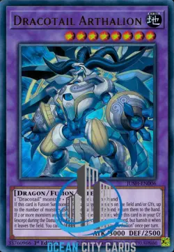 Yugioh Dracotail Arthalion JUSH-EN006 Ultra Rare 1st Edition - Image 5