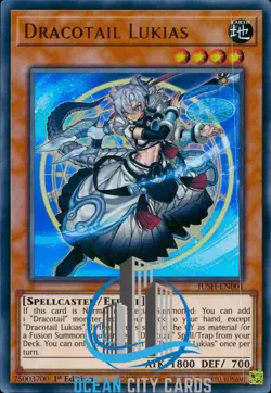 Yugioh JUSH-EN001 Dracotail Lukias Ultra Rare 1st Edition - Image 5