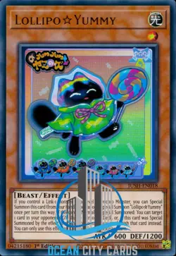 Yugioh Lollipo Ultra Rare 1st Edition JUSH-EN018 - Image 1