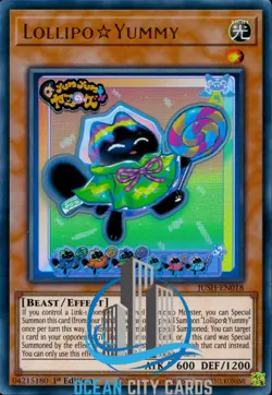 Yugioh Lollipo Ultra Rare 1st Edition JUSH-EN018 - Image 3