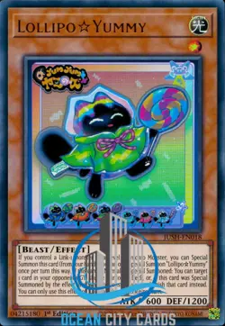 Yugioh Lollipo Ultra Rare 1st Edition JUSH-EN018 - Image 5